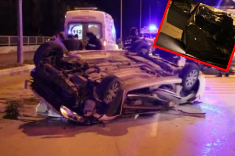 FECİ KAZA: 1 KİŞİ OLAY YERİNDE ÖLDÜ! 3 YARALI
