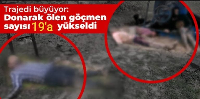 DONARAK ÖLEN GÖÇMENLERİN SAYISI 19 OLDU