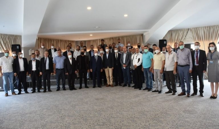 BAŞKAN ALBAYRAK TOPLU TAŞIMA KOOPERATİF BAŞKANLARI İLE BİR ARAYA GELDİ