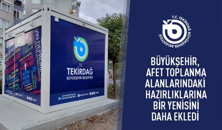 BÜYÜKŞEHİR, AFET TOPLANMA ALANLARINDAKİ  HAZIRLIKLARINA BİR YENİSİNİ DAHA EKLEDİ