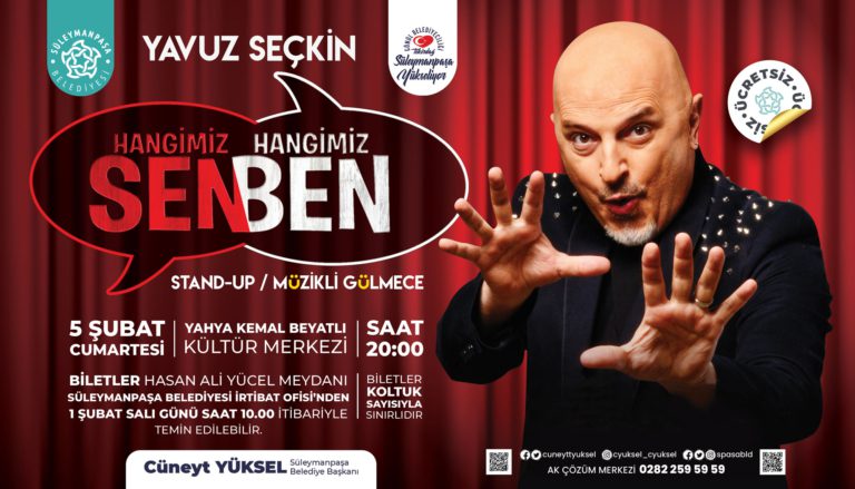 Süleymanpaşa Belediyesi Şubat ayı Kültür etkinlikleri iki gösteri ile başlıyor