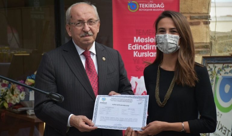TEMEK KURSLARINI BAŞARI İLE BİTİRENLERE SERTİFİKALARI TAKDİM EDİLDİ