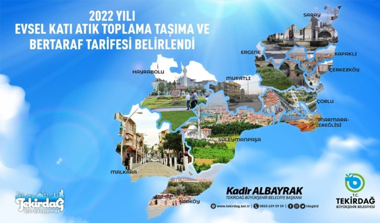 2022 YILI EVSEL KATI ATIK TOPLAMA TAŞIMA VE BERTARAF TARİFESİ BELİRLENDİ