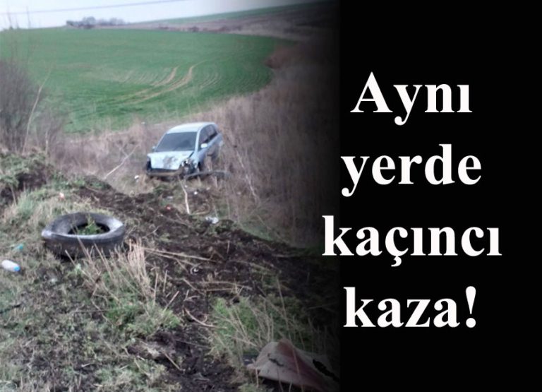 TARLAYA UÇAN ARAÇ HURDAYA DÖNDÜ: 1 YARALI