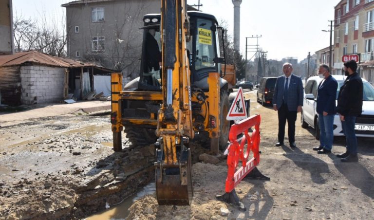 BAŞKAN ALBAYRAK ERGENE’DE İNCELEMELERDE BULUNDU