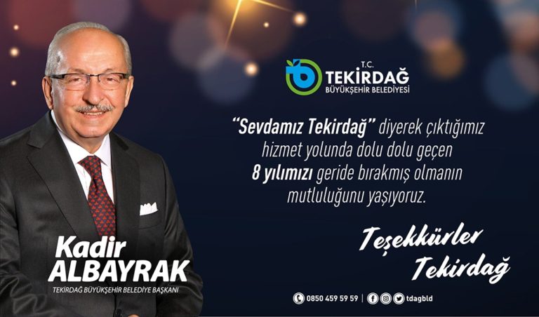 GÖREVDEKİ 8 YILIMIZI DOLU DOLU GEÇİRMENİN GURUR VE MUTLULUĞUNU HALKIMIZLA PAYLAŞIYORUZ