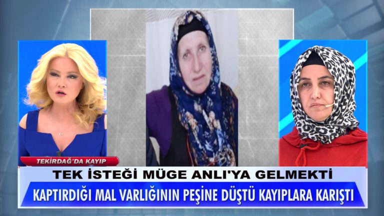 Çorlu’dan Kaybolan Kadın Müge Anlı’da Bulundu