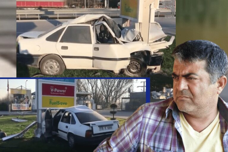 Feci Kaza: 1 Ölü! Tabelaya Çarparak Durabildi