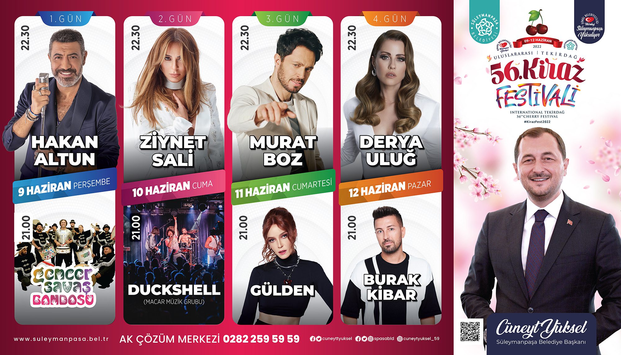 56. Kiraz Festivali programı belli oldu 56. Kiraz Festivali programı belli oldu