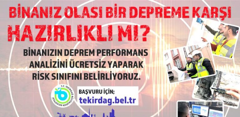 Bina Deprem Performans Analizinizi Yaptırdınız mı?