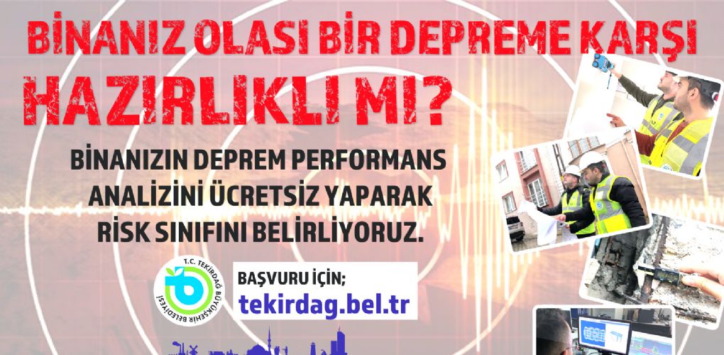 Bina Deprem Performans Analizinizi Yaptırdınız mı? Bina Deprem Performans Analizinizi Yaptırdınız mı?
