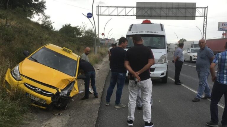 Ticari Taksi Kazaya Neden Oldu!
