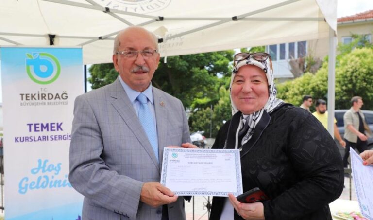 ŞARKÖY’DE TEMEK KAPANIŞ SERGİSİ VE SERTİFİKA TÖRENİ DÜZENLENDİ