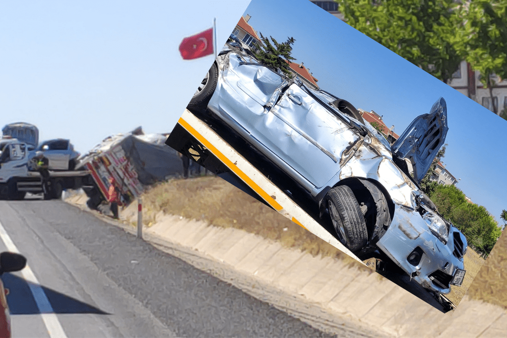 TIR’a Arkadan Çarptı: 2 Hafif Yaralı TIR’a Arkadan Çarptı: 2 Hafif Yaralı