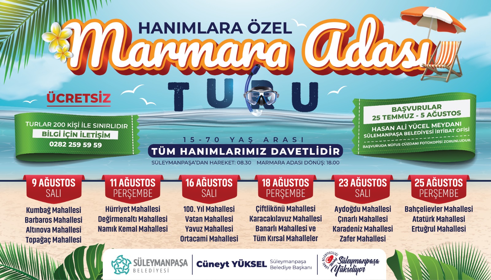 Hanımlar istedi Marmara Adası turu yeniden Hanımlar istedi Marmara Adası turu yeniden