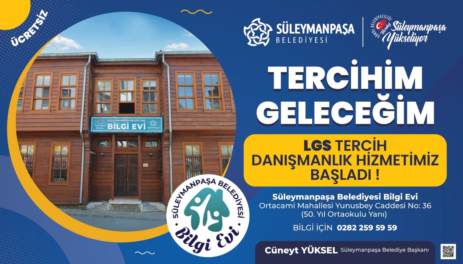 Süleymanpaşa Belediyesinden LGS adaylarına tercih desteği Süleymanpaşa Belediyesinden LGS adaylarına tercih desteği