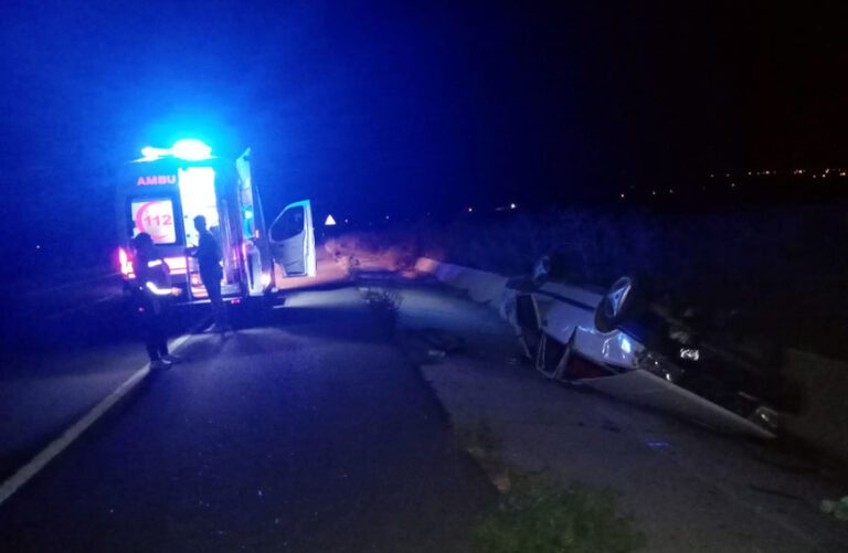 Alkollü Sürücü Takla Attı: 1 Yaralı
