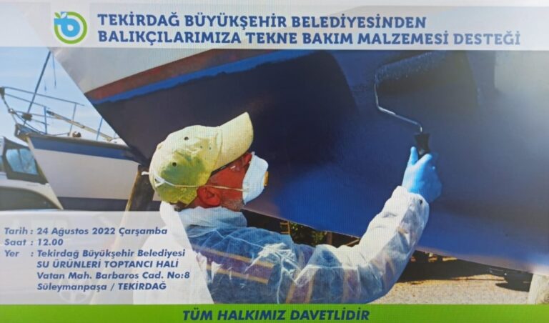 Büyükşehir Balıkçılara Destek Olmaya Devam Ediyor
