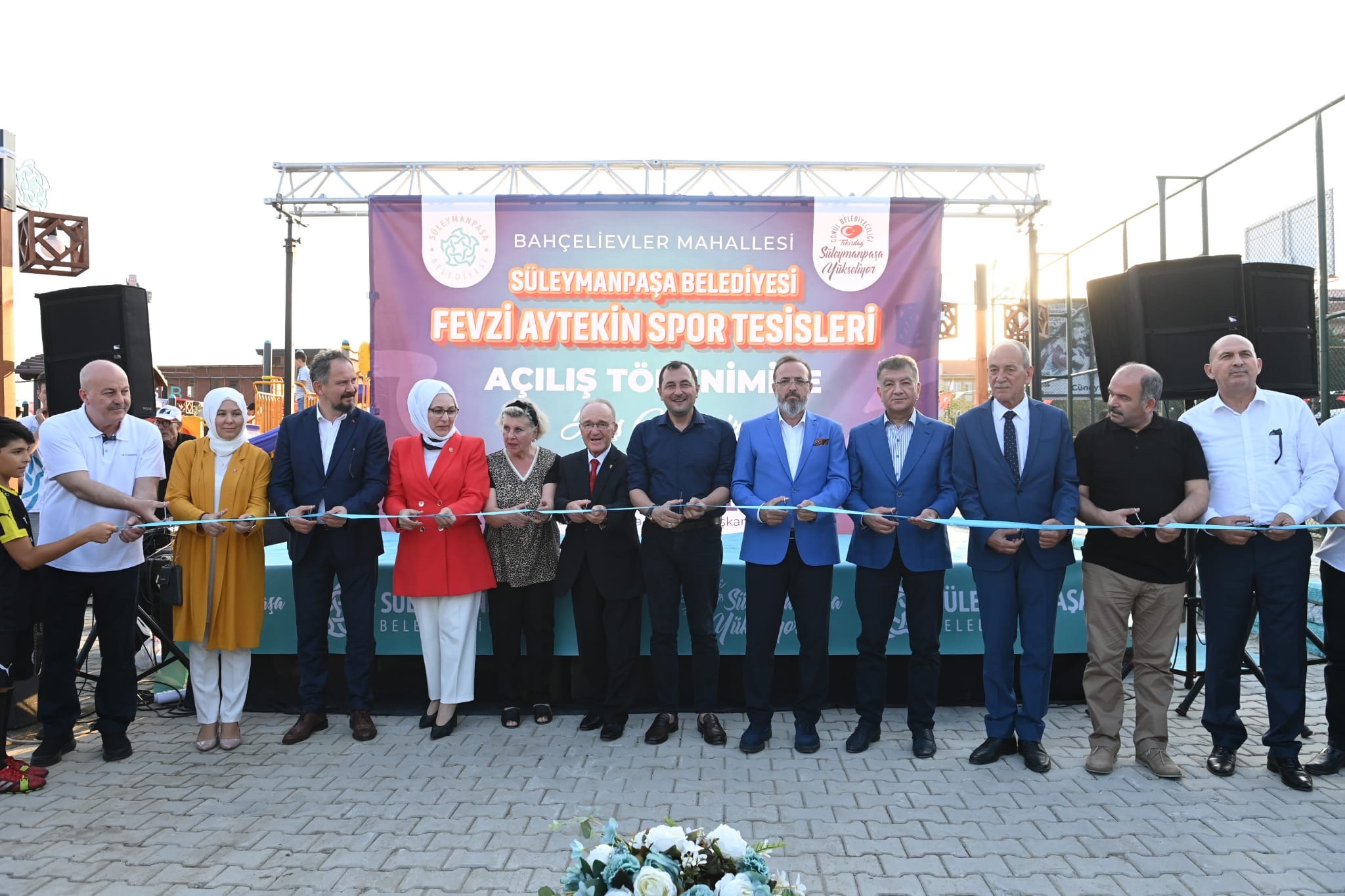 Fevzi Aytekin Spor Tesisleri törenle hizmete girdi Fevzi Aytekin Spor Tesisleri törenle hizmete girdi