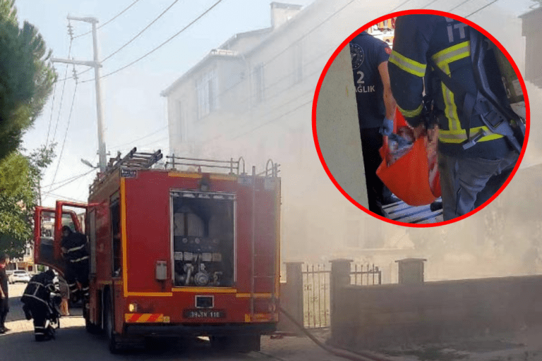 Ev Alev Alev Yandı: 1 Ölü, 1 Yaralı
