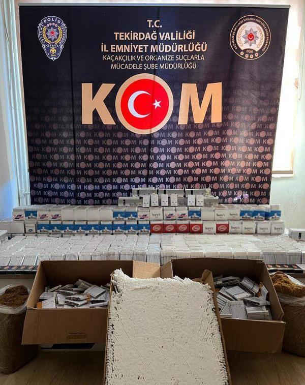 Tekirdağ’da kaçak sigara satıcılarına operasyon: 8 gözaltı