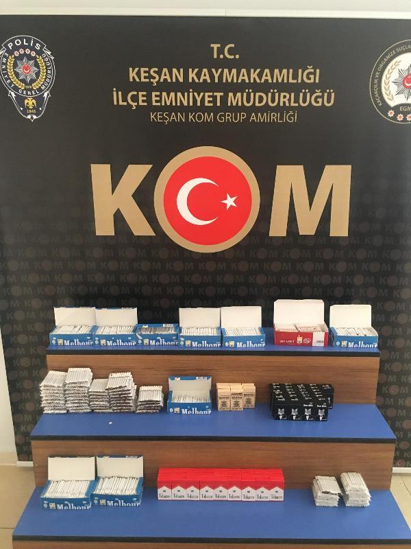 Keşan’da bir iş yerinde 3 bin 600 dolu makaron ele geçirildi Keşan’da bir iş yerinde 3 bin 600 dolu makaron ele geçirildi
