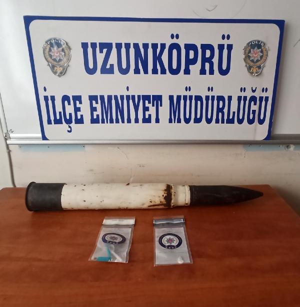 Edirne’de, evde havan topu mermisi ele geçirildi Edirne’de, evde havan topu mermisi ele geçirildi