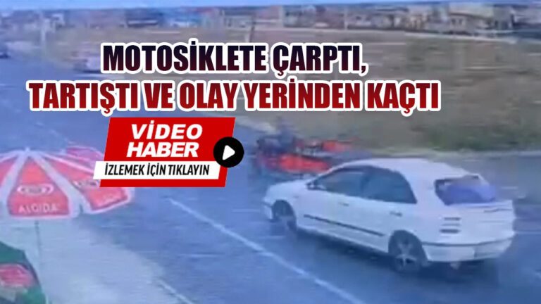 Motosiklete Çarpan Otomobilin Sürücüsü Kaçtı