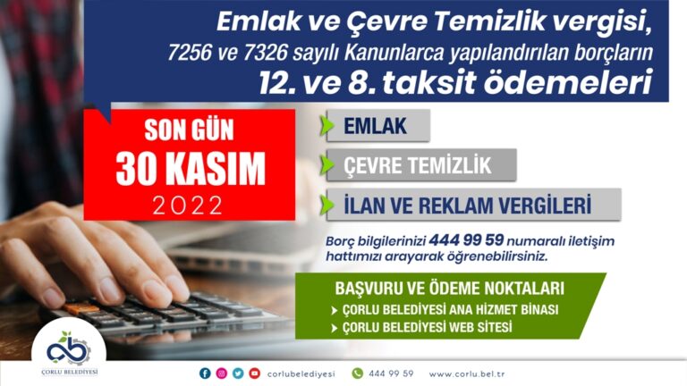 Yapılandırma Ödemelerinde Son Gün 30 Kasım