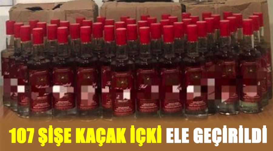 107 Şişe Bandrolsüz İçki Ele Geçirildi 107 Şişe Bandrolsüz İçki Ele Geçirildi