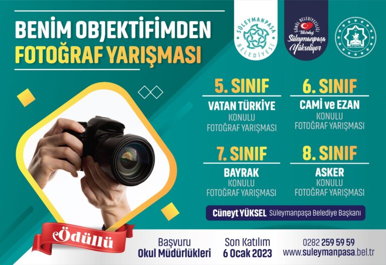 Benim Gözümden Resim ve Fotoğraf yarışmaları için başvurular başladı