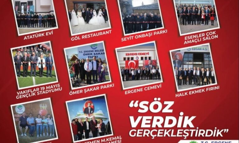 Ergene Belediyesi 2022 Yılında 10 Büyük Projenin Açılışını Gerçekleştirdi