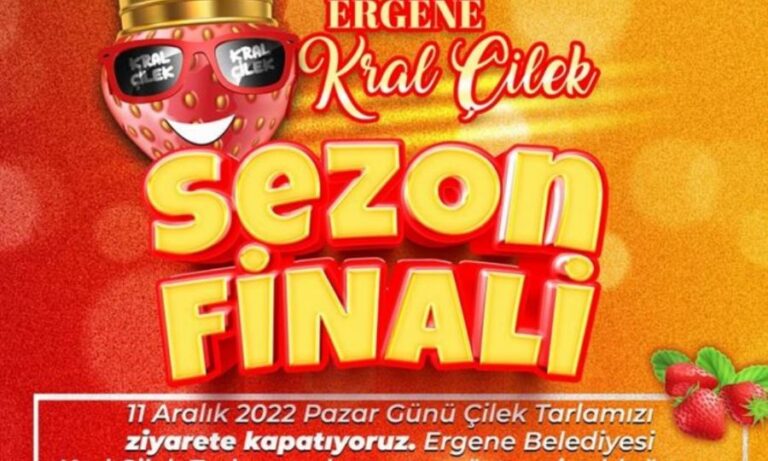 Ergene Belediyesi Kral Çilek Tarlasında Sezon Finali