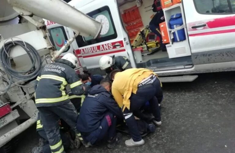 Beton Mikserinin Altında Kalan Adam Öldü!