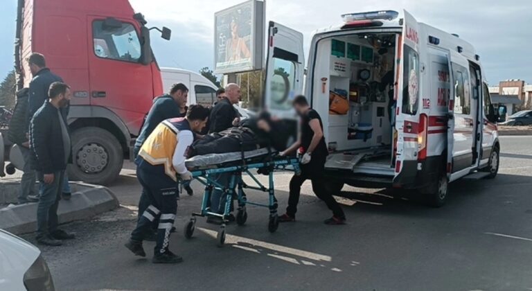 Hafriyat Kamyonu Yayaya Çarptı: 1 Yaralı!
