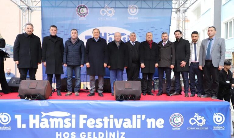 ÇORLU’DA 1. HAMSİ FESTİVALİ COŞKUSU YAŞANDI