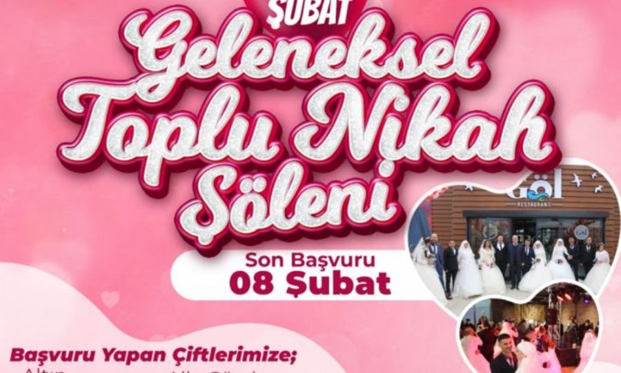 Ergene Belediyesi Geleneksel Toplu Nikah Şöleni Kayıtları Başladı Ergene Belediyesi Geleneksel Toplu Nikah Şöleni Kayıtları Başladı