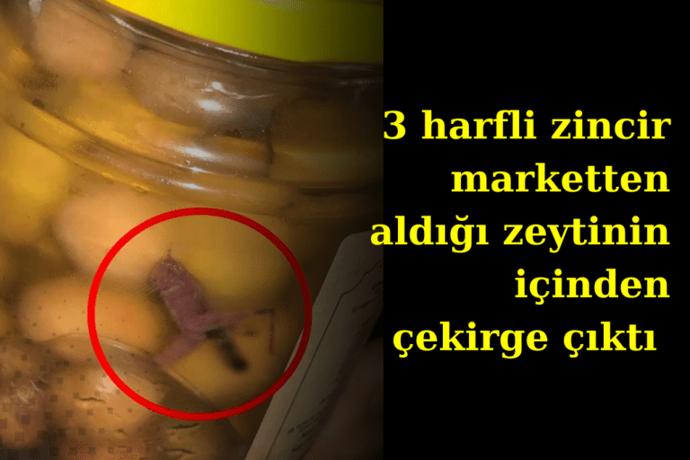 Zeytin Kavanozundan Çekirge Çıktı!