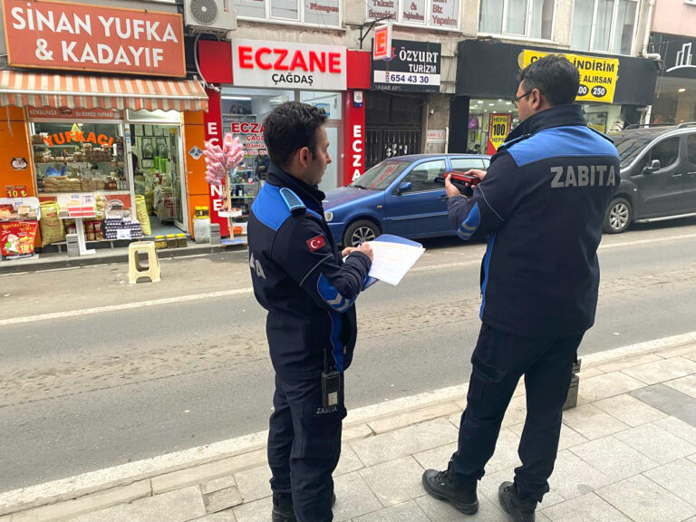 Zabıta Ekiplerinden İlan ve Reklam Vergisi Denetimi