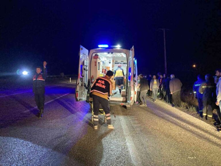 Karşı Yönden Gelen Araca Çarptı: 1 Ölü, 1 Yaralı