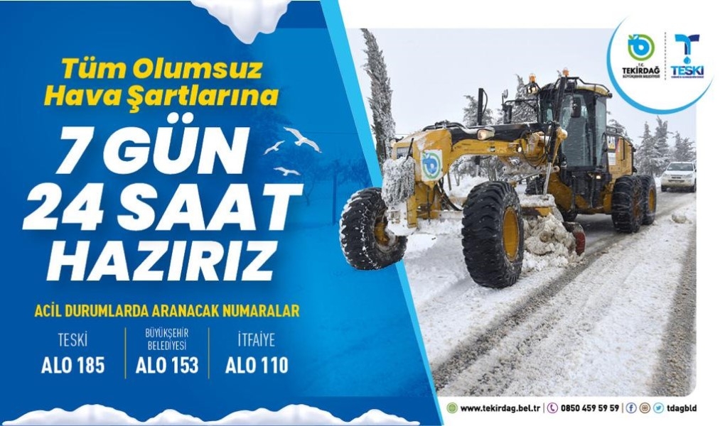 BÜYÜKŞEHİR, OLUMSUZ HAVA KOŞULLARINA KARŞI TÜM TEDBİRLERİ ALDI BÜYÜKŞEHİR, OLUMSUZ HAVA KOŞULLARINA KARŞI TÜM TEDBİRLERİ ALDI