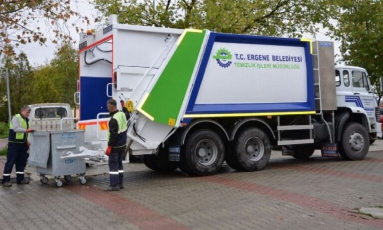 Ergene Belediyesi Günlük 130 Ton Çöp Topluyor