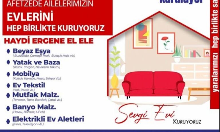 Ergenede Depremzede Aileler İçin Sevgi Köprüsü Kuruldu