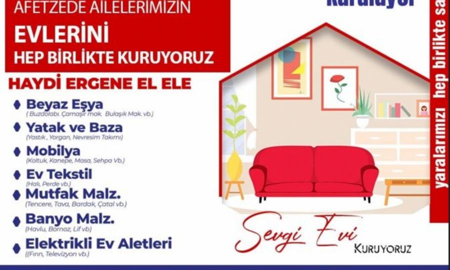 Ergenede Depremzede Aileler İçin Sevgi Köprüsü Kuruldu Ergenede Depremzede Aileler İçin Sevgi Köprüsü Kuruldu