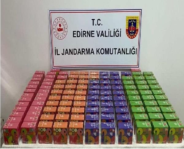 Edirne’de 1179 elektronik sigara ele geçirildi