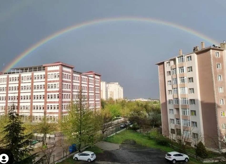 Gökkuşağı Doyumsuz Manzara Yaşattı! Gökkuşağı Doyumsuz Manzara Yaşattı!