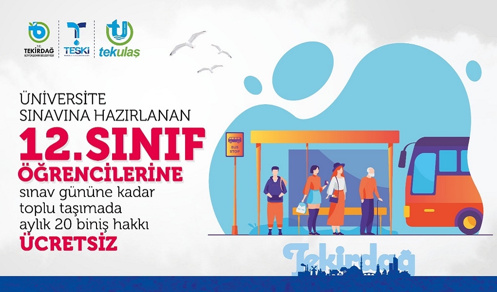 BÜYÜKŞEHİRDEN 12. SINIF ÖĞRENCİLERİNE ÜCRETSİZ ULAŞIM HİZMETİ BÜYÜKŞEHİRDEN 12. SINIF ÖĞRENCİLERİNE ÜCRETSİZ ULAŞIM HİZMETİ