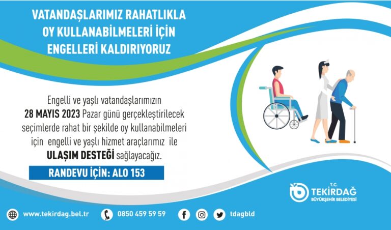 Büyükşehirden Engelli Ve Yaşlı Vatandaşlarımıza Seçim Günü Ulaşım Desteği