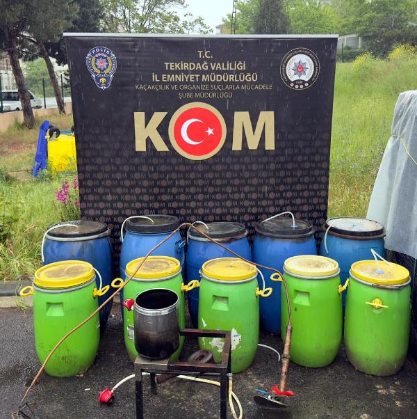 870 Litre Sahte İçki Ele Geçirildi