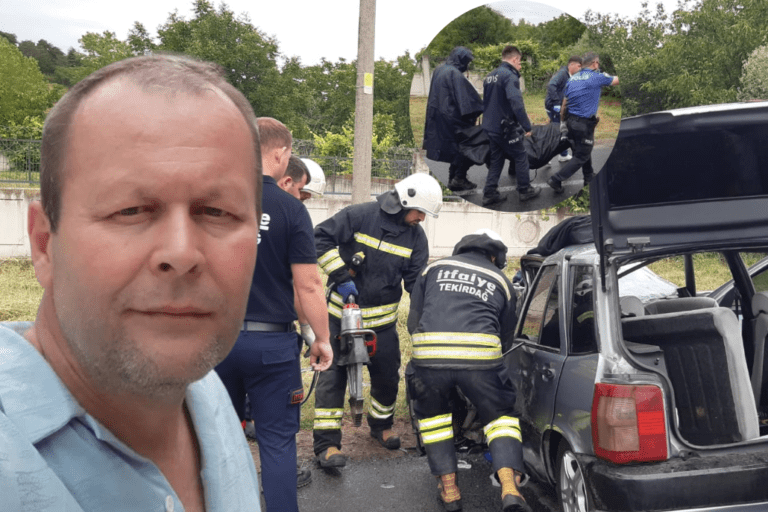 Otobüsle Çarpışan Otomobilin Sürücüsü Öldü, Eşi ve 2 Çocuğu Yaralandı